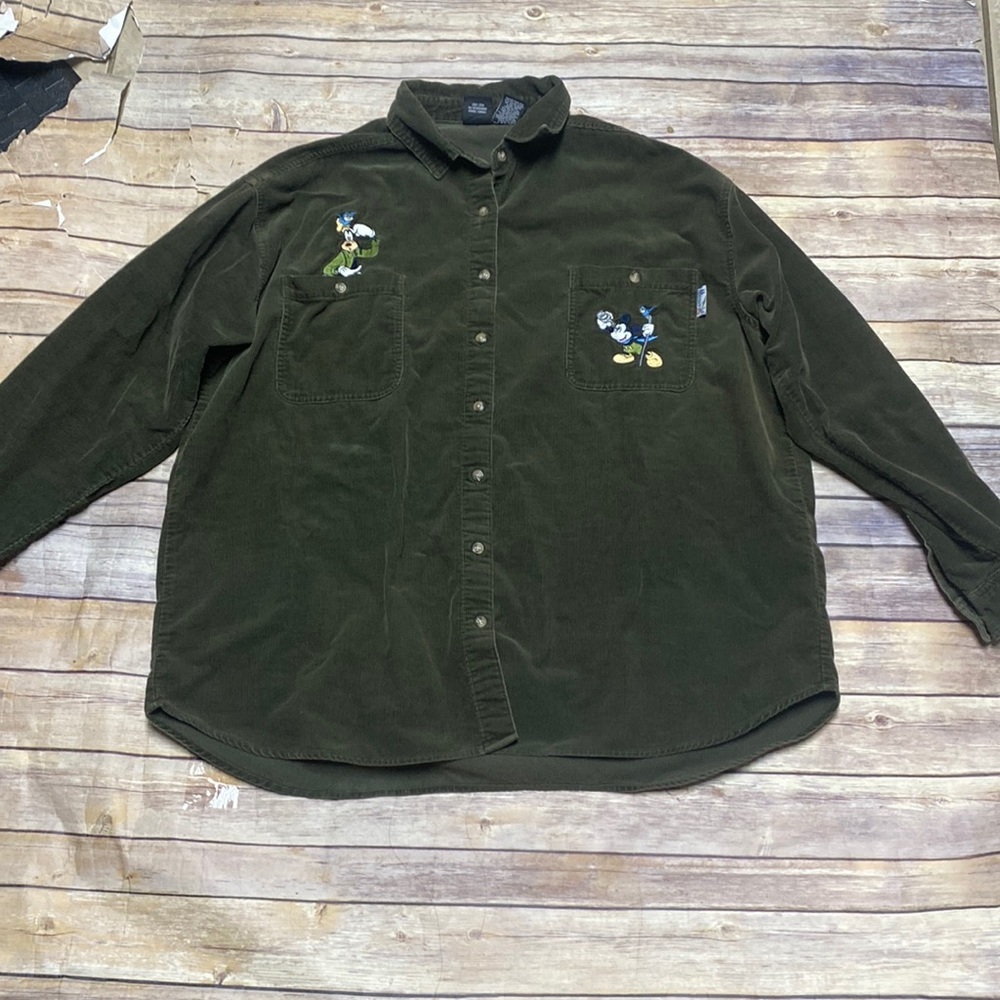 Vintage Mickey Unlimited Corduroy Button Down Top